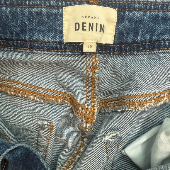 Sezane le crop bleu denim size 40 - Picture 5 of 9